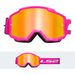 LS2 CHARGER GOGGLE PINK WITH IRIDIUM VISOR