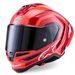 PRILBA SUPERTECH R10 ARIUS, ALPINESTARS (ČERVENÁ FLUO/ČERVENÁ/KARBON/BÍLÁ) 2026