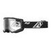 OKULIARE FOCUS, FLY RACING - USA DETSKÉ (ČERNÁ/BÍLÁ - ČÍRE PLEXI)