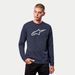 MIKINA AGELESS CREW FLEECE, ALPINESTARS (MODRÁ/BÍLÁ)