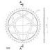 REŤAZOVÁ SADA EK - STRIEBORNÝ REŤAZ 525 SRO, O-KRÚŽOK, KOLIESKO JT POGUMOVANÉ, ROZETA SUPERSPROX PRE APRILIA SHIVER 750 2007-2016