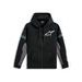 MIKINA ESEMEX HOODIE, ALPINESTARS (ČERNÁ/ŠEDÁ)