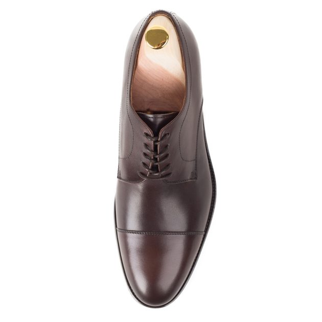 Елегантни обувки тип Дерби John & Paul - тъмнокафяви - John & Paul -  Оксфорд и Дерби - Обувки, Обувки - Gentleman Store
