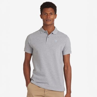 Barbour Sports Polo Shirt — Grey Marl