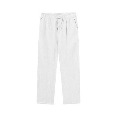 Ленен панталон Knowledge Cotton Apparel — Bright White