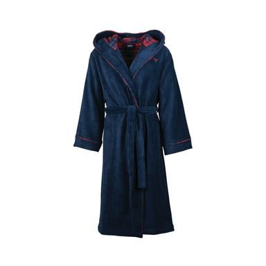Памучен халат Barbour Angus Dress Gown - Navy