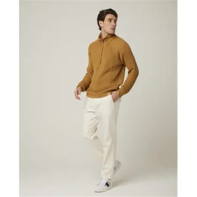 Peregrine Felix Quarter Zip Jumper — Amber