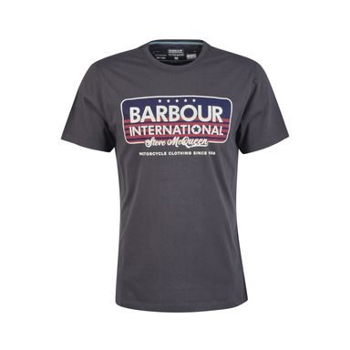 Памучна тениска Barbour International Tanner Tee - Night Grey