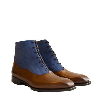 Manesy Boots — Gold/Blue