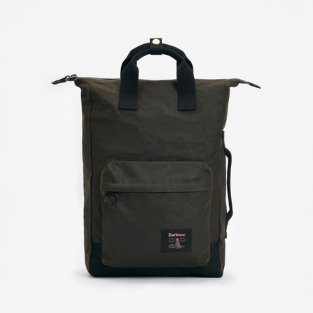 Barbour Field Wax Backpack — Olive