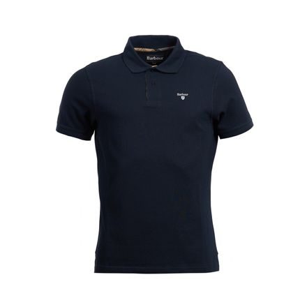 Barbour Tartan Poloshirt Pique — New Navy