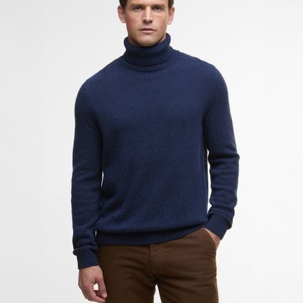 Barbour Kelp Roll-Neck Jumper — Navy