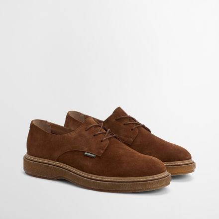 Barbour Harefield Derby Shoes — Toffee Suede