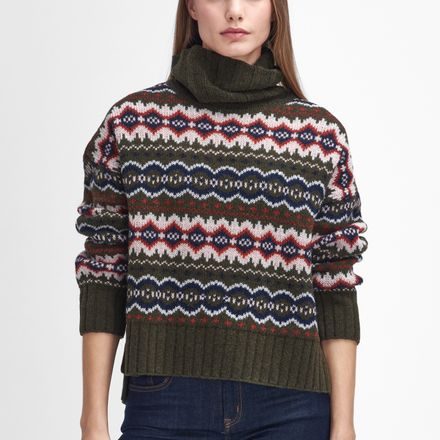 Barbour Helen Fair Isle Roll-Neck Knitted Jumper