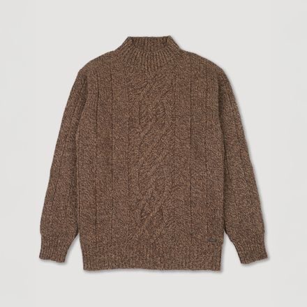 Brooksfield High Collar Sweater In Wool Blend