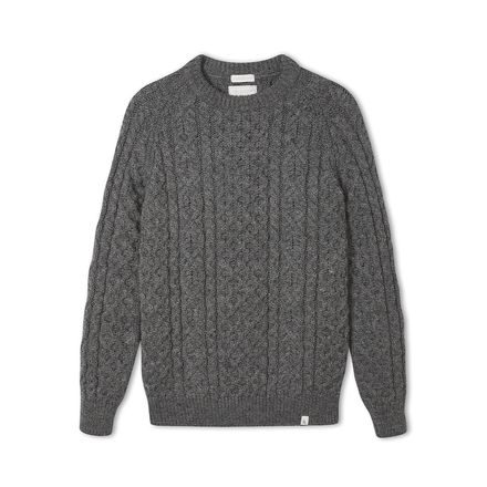 Peregrine Hudson Aran Jumper — Steel