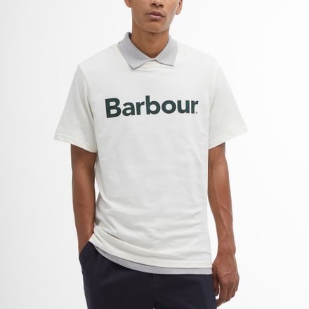 Barbour Logo T-Shirt — Whisper White