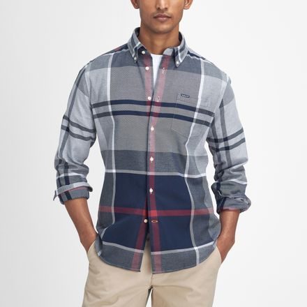 Barbour Dunoon Tailored Shirt — Blue Granite