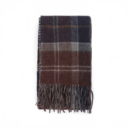 Barbour Dramside Reversible Scarf — Midnight Oak Tartan