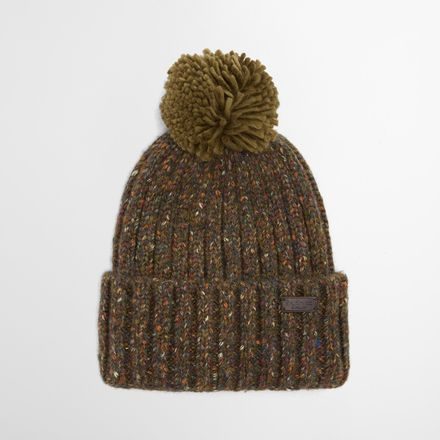 Barbour Kelson Fleck Beanie — Olive