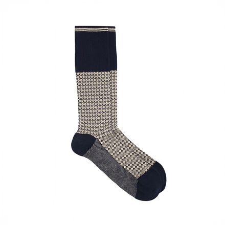 Pedemeia Organic Cotton Pattern Socks — Blue