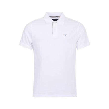Barbour Tartan Poloshirt Pique — White/Dress