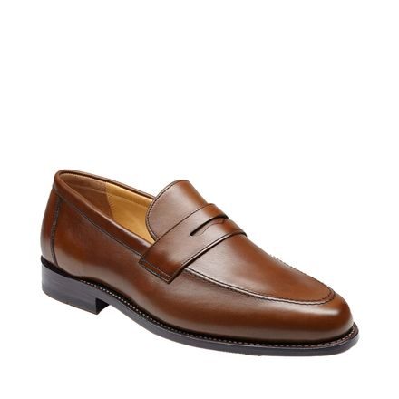 Charles Tyrwhitt Leather Penny Loafers — Dark Tan