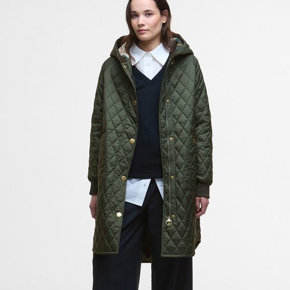 Barbour Hilary Quilted Jacket — Olive