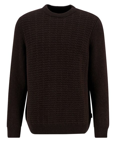 Barbour Cleveland Crew Neck Jumper — Dark Oak