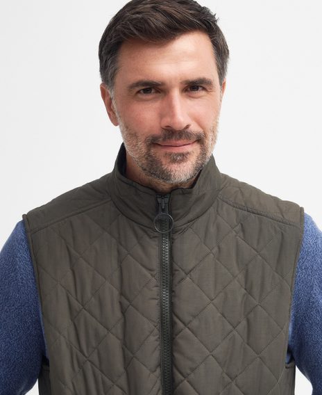 Barbour Fernwood Quilted Gilet — Dark Olive