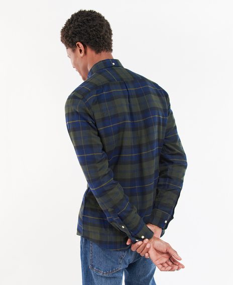 Barbour Kyeloch Tailored Shirt — Olive Night