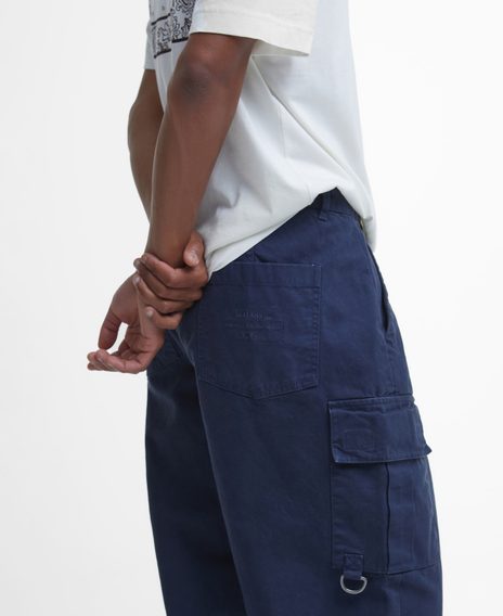 Barbour Deepdale Relaxed Cargo Trousers — Classic Navy
