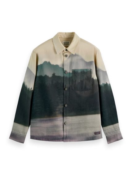 Scotch & Soda — Relaxed Fit Printed Twill Overshirt