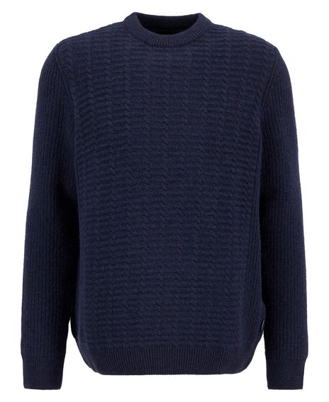 Barbour Cleveland Crew Neck Jumper — Navy