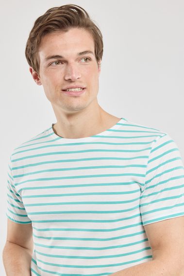 Armor Lux Short-Sleeved Breton T-Shirt — Laguna