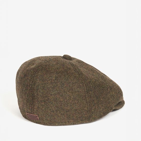 Barbour Claymore Bakerboy Hat — Olive Twill
