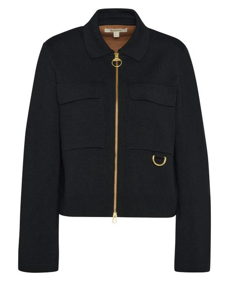 Barbour Alma Knitted Jacket — Black