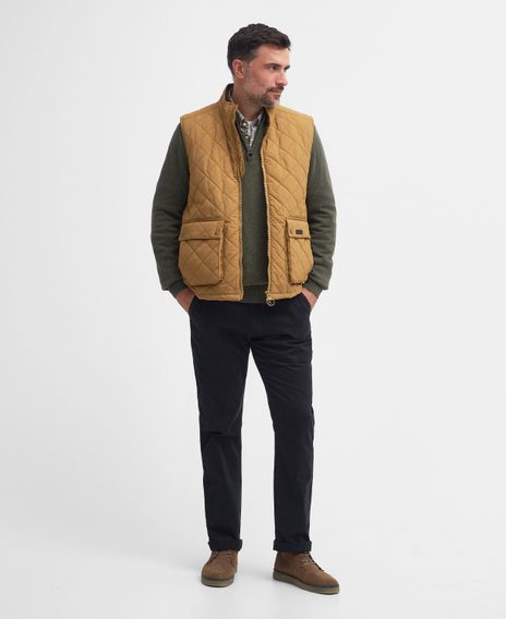 Barbour Fernwood Quilted Gilet — Camel