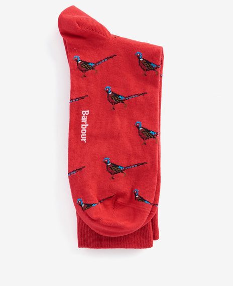 Barbour Mavin Socks — Red/Pheasant