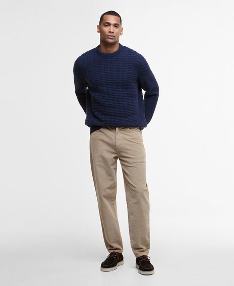 Barbour Cleveland Crew Neck Jumper — Navy