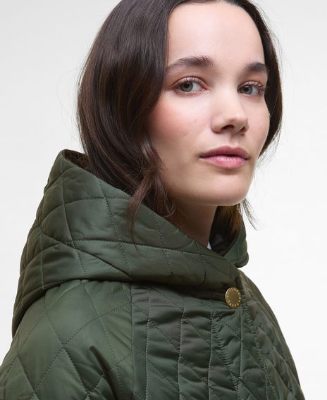 Barbour Hilary Quilted Jacket — Olive