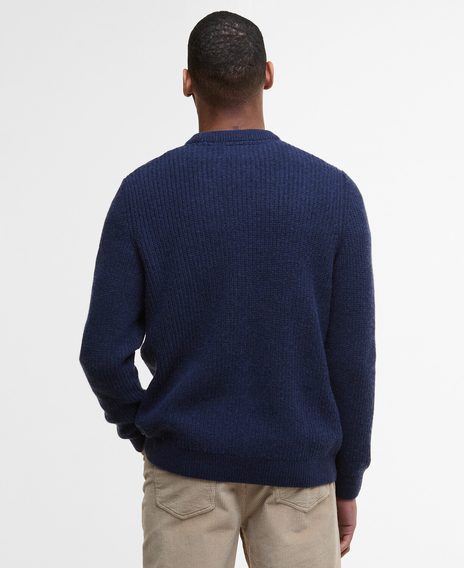 Barbour Cleveland Crew Neck Jumper — Navy