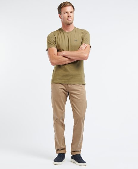 Barbour Essential T-Shirt Sports — Mid Olive