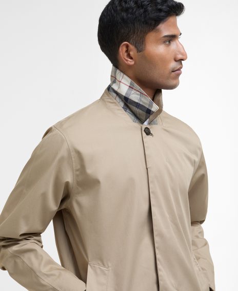 Barbour Short Rokig Waterproof Jacket — Washed Stone