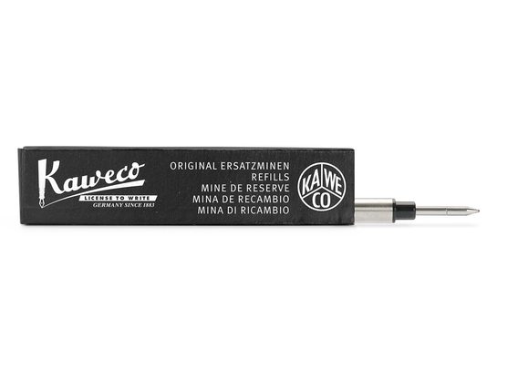 Пълнител EURO за химикалки Kaweco ELITE, STUDENT - черен, тънък (1 бр)