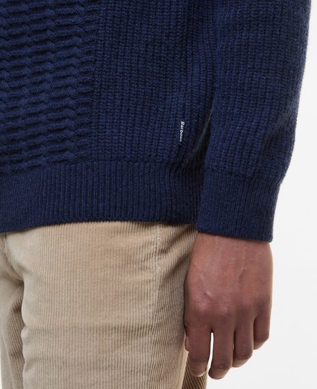 Barbour Cleveland Crew Neck Jumper — Navy