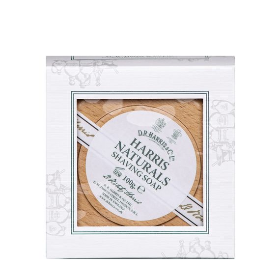 Дървена купичка със сапун за бръснене D.R. Harris - Naturals (100 г)