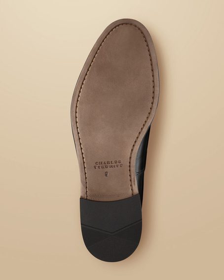 Charles Tyrwhitt Leather Tassel Loafers — Black
