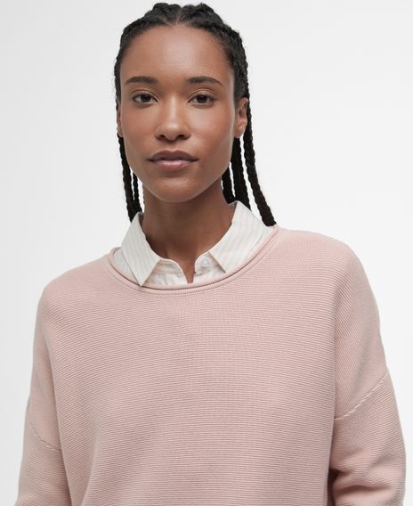 Barbour Marine Knitted Jumper — Primrose Pink