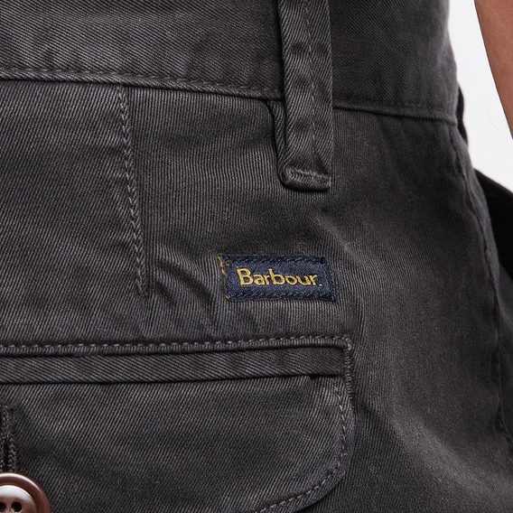 Едноцветни шорти Barbour Neuston Twill Shorts - Navy